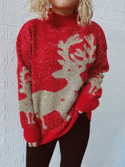 Christmas Element Round Neck Sweater