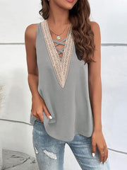 Crisscross V-Neck Tank