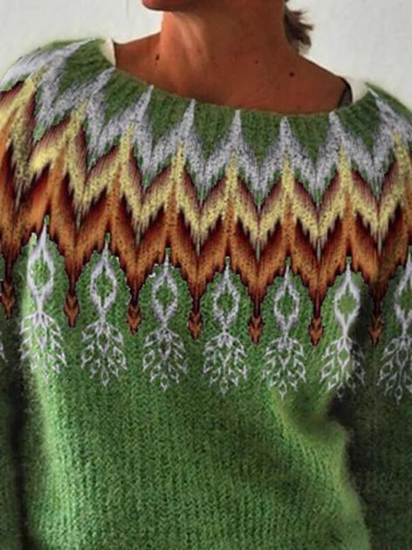 Argyle Chevron Sweater