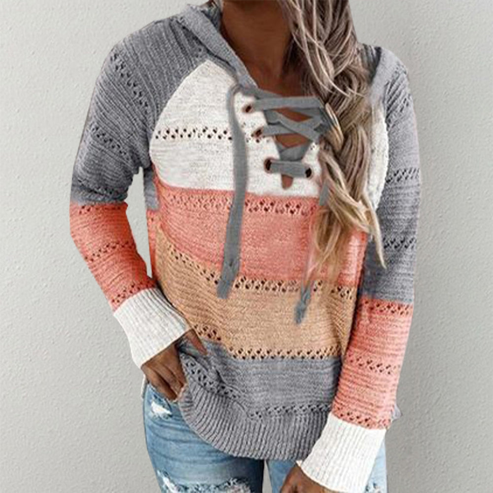 Comfy Striped Hoodie Sweater