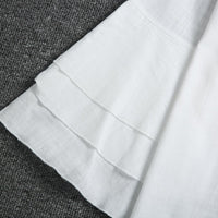 Elegant White V-Neck Print Mini Dress