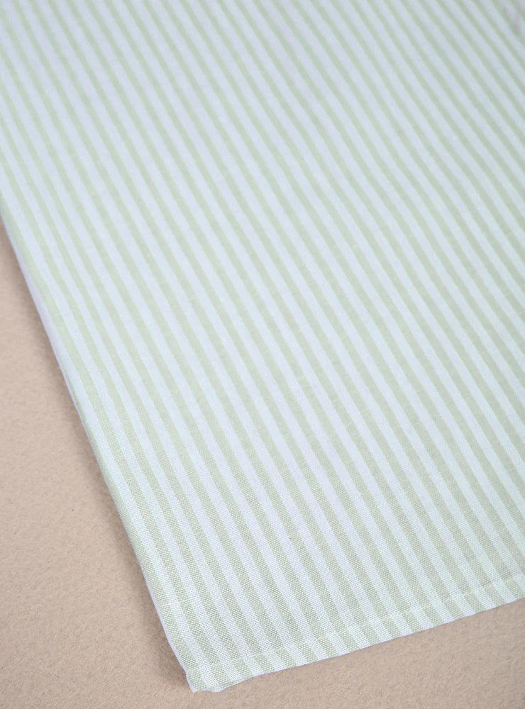 Elegant Striped Print Sleeveless Two Piece Set
