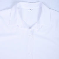 Basic Print White Long Sleeve Top