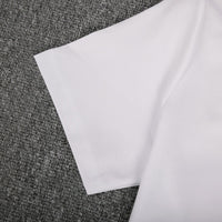 White Short Sleeve Round Neck Top
