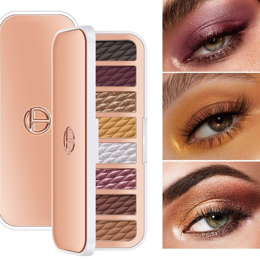 8 Colors Luxury Gold Eyeshadow Palette with Rich Color