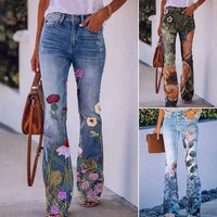 ?Flare Printing Design Jeans?-BUY 2 FREE SHIPPING