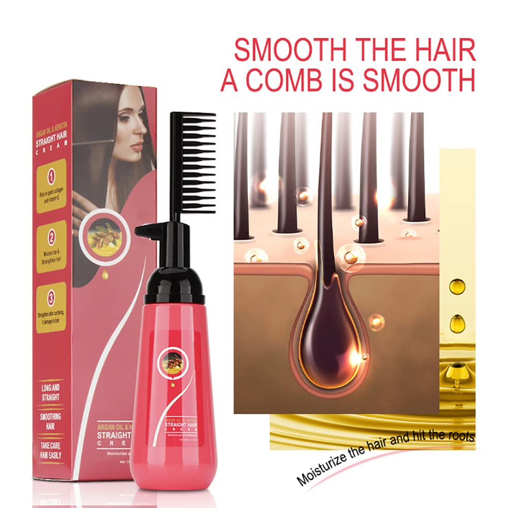 Hair softener straight cream with comb