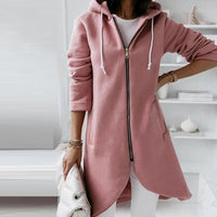 Cotton Candy Pink Modern Hoodie Coat