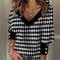 Abstract Black and White Geometric Top