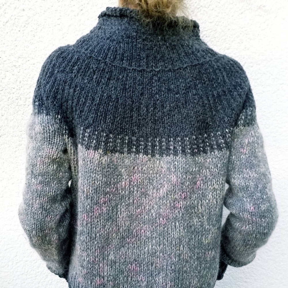 Comfy Grey High Neck Sweater