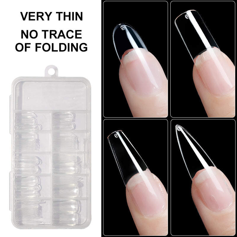Riceel® Boxed Transparent Fake Nails (100pcs Special for DIY)