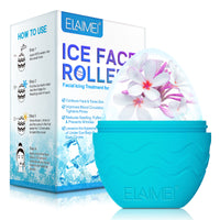 跨境ELAIMEI硅胶蛋形冰敷磨具可冰冻蛋形脸部按摩消除浮肿4色可选