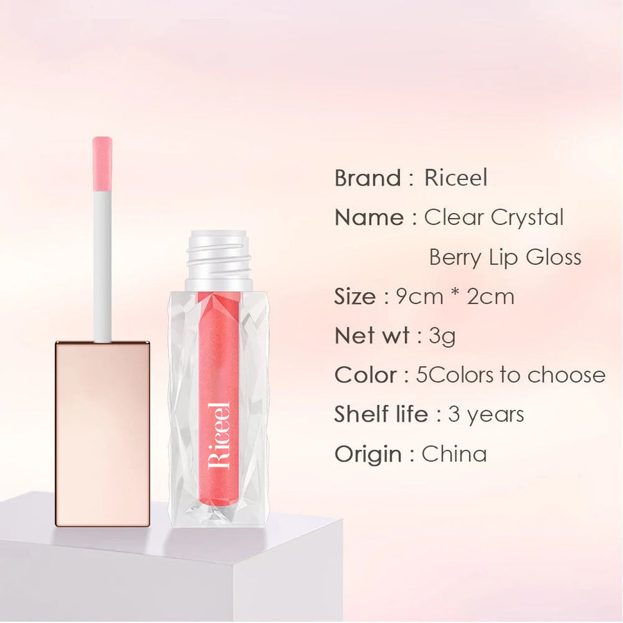 New Arrival Clear Crystal Berry Lip Gross