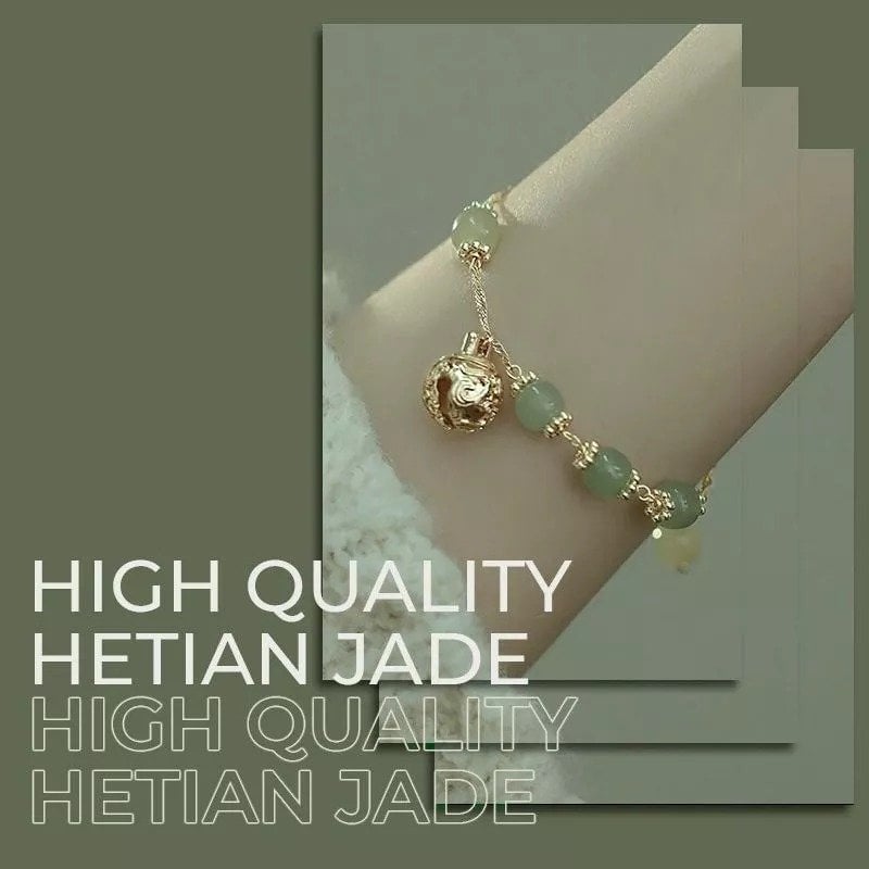 Hetian Jade Bell Bracelet (Good luck in the new year)