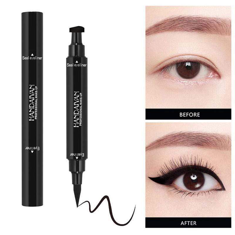 2-in-1 Wing Seal Stamp Eyeliner+One Step Brow Stamp Shaping Kit