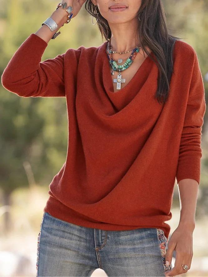 You’re Getting Warmer Cowl Neck Top